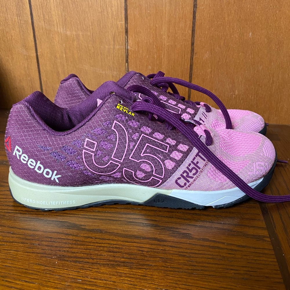 Reebok’s CrossFit Nano lifting shoes. Women’s size 8.5